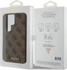 The image shows the packaging of a Guess phone case, with the case visible through a window on the left side and product information on the right side. Podgląd zdjęcia produktu