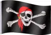 FLAGMASTER Pirátská vlajka Jolly Roger, 120 x 80 cm Náhled obrázku produktu 1