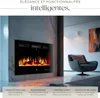 Cheminée murale électrique LUCIE - 106,5 x 12 x 43 cm Voir les images du produit 4
