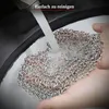 GrillX Chain Mail Scrubber - 22 x 15 cm - Edelstahl Produktbild-Vorschau 3