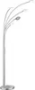 Fischer & Honsel LED Bogenstehlampe DENT Silber 225cm Produktbild-Vorschau 2