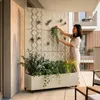 Trennwand ‘Aaskis’ mit Blumenkasten Rollen Stahl 190 x 120 Produktbild-Vorschau 5