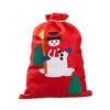 Geschenksack 3er Set 3 Motive 30x40cm Filz Santa Schneemann Produktbild-Vorschau 5