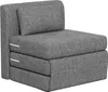 HOMCOM 2 w 1 rozkładana sofa z funkcją spania, wygląd lnu, Podgląd zdjęcia produktu 1