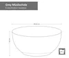 6er Set Grey Bowl-Schalen 600ml Müsli Salat Dessert Produktbild-Vorschau 3