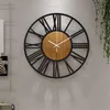 Horloge murale 3D en métal, style vintage romain, pour Voir les images du produit 2