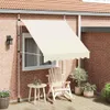 ručně stahovací markýza vidaXL 200 cm krémově bílá Náhled obrázku produktu 1