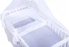 KMbaby Babybett Jose weiss 120x60 mit 10tlg Bettwäsche Set Produktbild-Vorschau 2