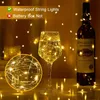 LED-Lichterkette, 20 Stück, 1 m, Kupferdraht, 10 LEDs, warmweiß Productafbeelding-voorbeeld