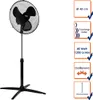 A Tristar stand fan is shown with feature callouts on the right side. Voir les images du produit