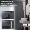 ovimar Magnetischer Duschvorhang Elgafossen grau waschbar Produktbild-Vorschau 3