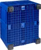 Palettenbox mit Deckel 680l  1200x1000x790 mm Blau - 4 Produktbild-Vorschau 5