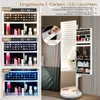 COSTWAY Armoire à bijoux avec miroir, armoire à glace Voir les images du produit 6
