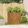 vidaXL Pflanzkübel Rostig 80x40x80 cm Wetterfester Stahl Produktbild-Vorschau 3