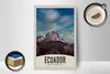 Holzschild Reise 12x18 cm Ecuador Süd Amerika Gebirge Produktbild-Vorschau 3