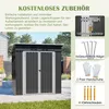 Metall Gerätehaus mit Pultdach Fundament Schuppen Produktbild-Vorschau 10