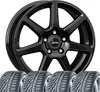 4 Winter Kompletträder Tallin 6,5x16 ET 32 5x114,3 Schwarz Produktbild-Vorschau 1