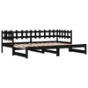 vidaXL Tagesbett Ausziehbar Schwarz 2x(90x200) cm Produktbild-Vorschau 5