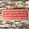Blechschild - Frauen wissen nicht was sie wollen - Vintage Produktbild-Vorschau 3