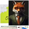 Oh Art! Malen nach Zahlen Tiere – Fuchs im Anzug 50x40 cm Produktbild-Vorschau 1