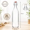 2L mit Bügelverschluss Likörflasche Essig-Öl Flasche Produktbild-Vorschau 3