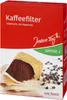 A product package for coffee filters with an image of coffee filters and coffee beans. Podgląd zdjęcia produktu