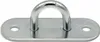 A metal eye bolt with a flat base and two screw holes. Produktbild-Vorschau