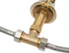 A close-up view of plumbing fittings connected to a faucet base. Podgląd zdjęcia produktu