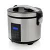 A silver digital rice cooker with a black lid and control panel. Náhľad obrázku produktu