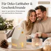 Räder ZUHAUSE Windlicht Lichthaus aus Porzellan klein - H Produktbild-Vorschau 11