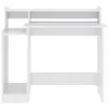 vidaXL Stôl s LED diódami vysoký lesk biely 97x45x90 cm Náhľad obrázku produktu 4