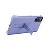 A lavender smartphone case with a kickstand is shown from a side angle against a white background. Produktbild-Vorschau