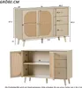 A diagram showing the dimensions of a sideboard with doors and drawers. Produktbild-Vorschau