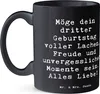Mr. & Mrs. Panda Kaffeebecher Spruch 3. Geburtstag Glück - Produktbild-Vorschau 2