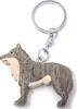 Schlüsselanhänger aus Holz - Wolf Produktbild-Vorschau 1