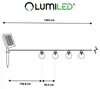 LUMILED Solar Lichterkette für Außen 13,5M 40x LED Lampen + Produktbild-Vorschau 8
