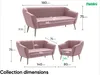 MEBLINI Sofa Sessel für Wohnzimmer 2er Set - Mini Lounge Produktbild-Vorschau 7