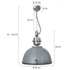 Steinhauer - lampada a sospensione - Bikkel - grigio - Anteprima dell’immagine prodotto 5