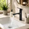 2pcs Wasserhahn Schwarz Badarmaturen mit 15° geneigtem Produktbild-Vorschau 15