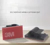 INF 100 Stück Nylon-Kabelclips mit Klebstoff Schwarz model Produktbild-Vorschau 3