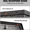 Close-up views of a tool box lid and sealing ring, highlighting waterproof features. Podgląd zdjęcia produktu