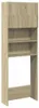 vidaXL Waschmaschinenschrank Sonoma-Eiche 64x25,5x190 cm Produktbild-Vorschau 8