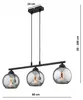 KAR-LIGHTING Pendelleuchte 3-flammig Schwarz, Glas & Produktbild-Vorschau 6
