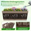 COSTWAY 6 fioriere lunghe 49 cm, fioriere con sistema di Anteprima dell’immagine prodotto 7