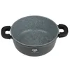 A gray pot with black handles is shown against a white background. Produktbild-Vorschau
