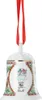 A Christmas bell ornament with a red ribbon. Anteprima dell’immagine prodotto