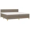 Boxspringbett mit Matratze & LED Taupe 200x200 cm Stoff Produktbild-Vorschau 3
