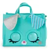 A teal purse shaped like a puppy dog. Náhľad obrázku produktu