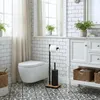 Szczotka do WC z uchwytem na papier toaletowy i bambusową Podgląd zdjęcia produktu 8