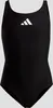 A black Adidas swimsuit with the Adidas logo on the chest. Produktbild-Vorschau